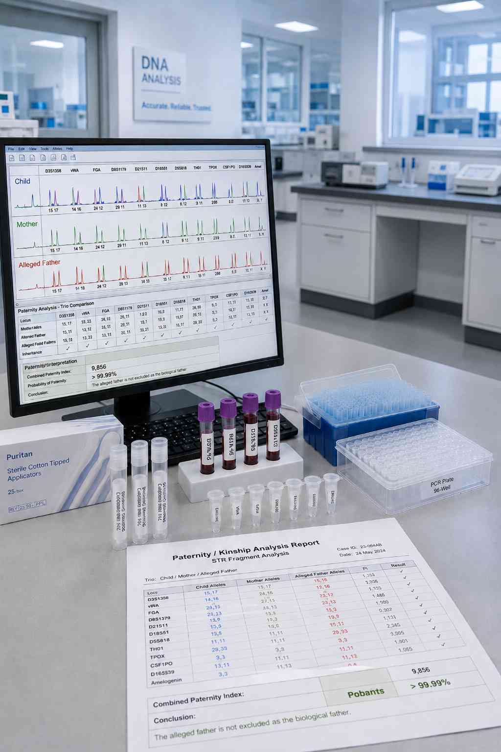آزمایش تعیین ابوت (Paternity Test)