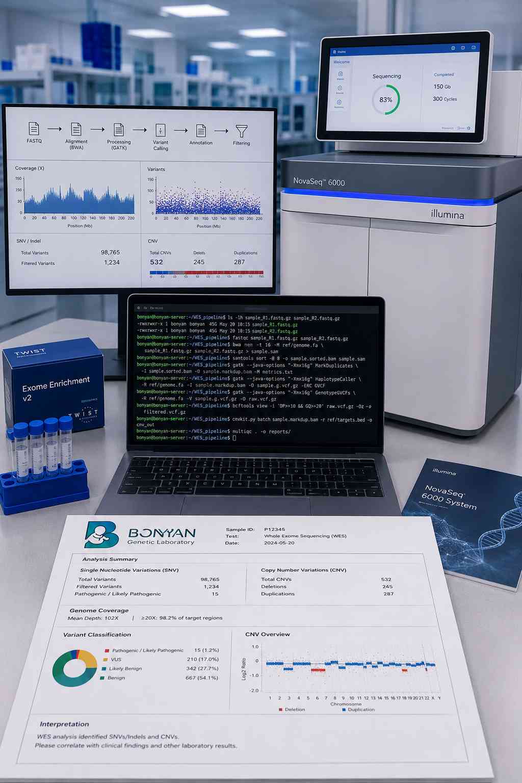 توالییابی کامل اگزوم (Whole Exome Sequencing - WES)